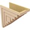 Ekena Millwork 12"W x 24"D x 24"H Classic Landon Rough Cedar Woodgrain TimberThane Corbel, Primed Tan CORUR12X24X24LANRCPR - alternate 4